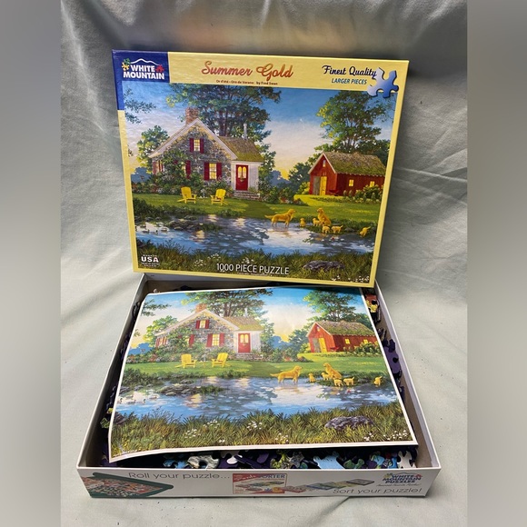 White Mountain 1000 Piece Puzzle- Summer Gold - Picture 5 of 5
